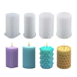 Silicone Cylinder Candle Mold