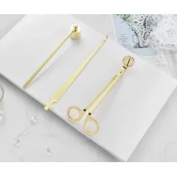 Handmade Scented Candle Tool Set 4 Gold