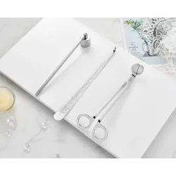 Handmade Scented Candle Tool Set 4 Silver