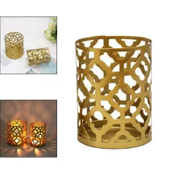 Creative Floral Carved Candle Lantern