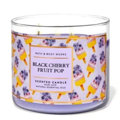 Black Cherry Fruit Pop Scented Candle