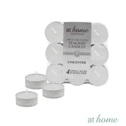 At Home Unscented Tealight Candles