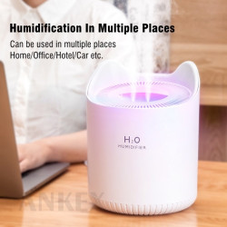 4.5L Humidifier Diffuser Double Nozzle Mist Maker Aromatherapy Essential Oil Home Air Humidifiers